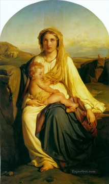 virgen y niño 1844 historias Hippolyte Delaroche Pinturas al óleo